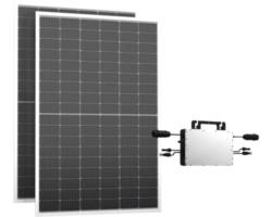 Balkonkraftwerk Sonnernkraft 800 Wp Silver PV-Modul mit integriertem Wechselrichter ohne Befestigung und Anschlusskabel