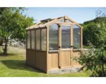 Hornbach Gewächshaus WESTMANN Paul Holz 6 cm 204 x 238 cm braun