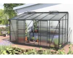 Hornbach Anlehngewächshaus Vitavia Ida 7800 Hohlkammerplatten 4 mm 386,5x201,4 cm schwarz