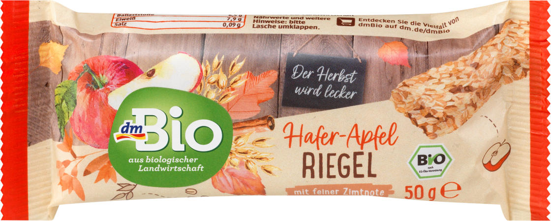 dmBio Haferriegel Apfel-Zimt