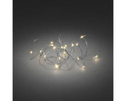 Lichterkette Konstsmide silber 3,9 m + 0,5 m Zuleitung 40 LEDs Lichtfarbe bernstein