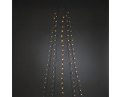 LED Baummantel mit Ring Konstsmide Ø 11 cm 5 Stränge Lichtfarbe bernstein