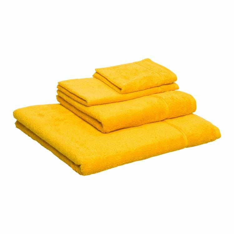 Asciugamano ospite PRIMO, cotone, giallo