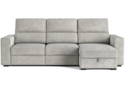 Canapé d'angle RIFFEL Tissu gris