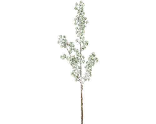 Kunstblume Tannenzweig mit Schnee Höhe: 76 cm grün