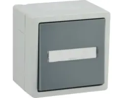 Feuchtraum Aus-/Wechselschalter e2 VARIO21 aufputz, IP44, grau