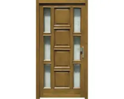 Haustür Fichte endbehandelt Eiche BB 117 1100x2105 mm rechts