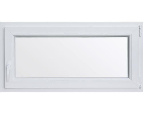 Kellerfenster Dreh-Kipp Kunststoff RAL 9016 verkehrsweiß 1000x500 mm DIN Rechts (2-fach verglast)