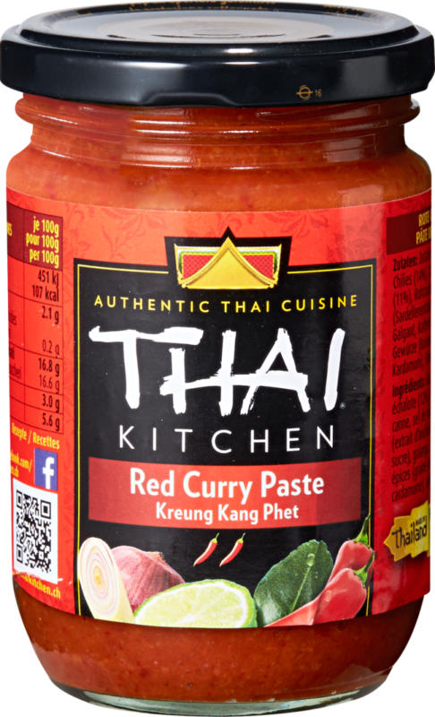 Pâte de curry rouge Thai Kitchen, 225 g