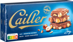 Tablette de chocolat Lait-Noisettes entières Cailler, 2 x 200 g