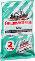 Fisherman’s Friend Mint, sans sucre, 4 x 25 g