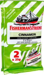 Fisherman’s Friend Cinnamon, senza zucchero, 4 x 25 g