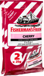 Fisherman's Friend Cherry, sans sucre, 4 x 25 g