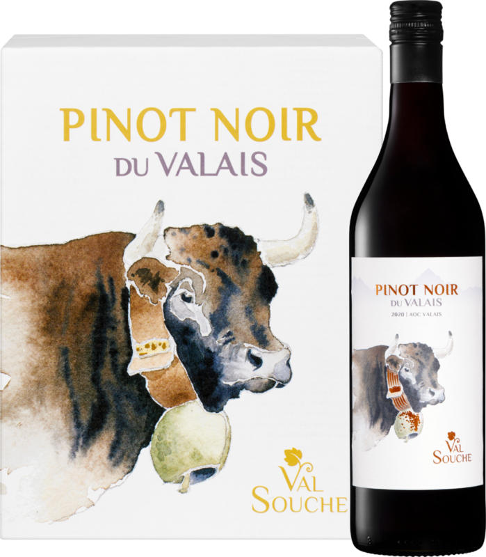 Val Souche Pinot Noir du Valais AOC, Svizzera, Vallese, 2020, 6 x 70 cl
