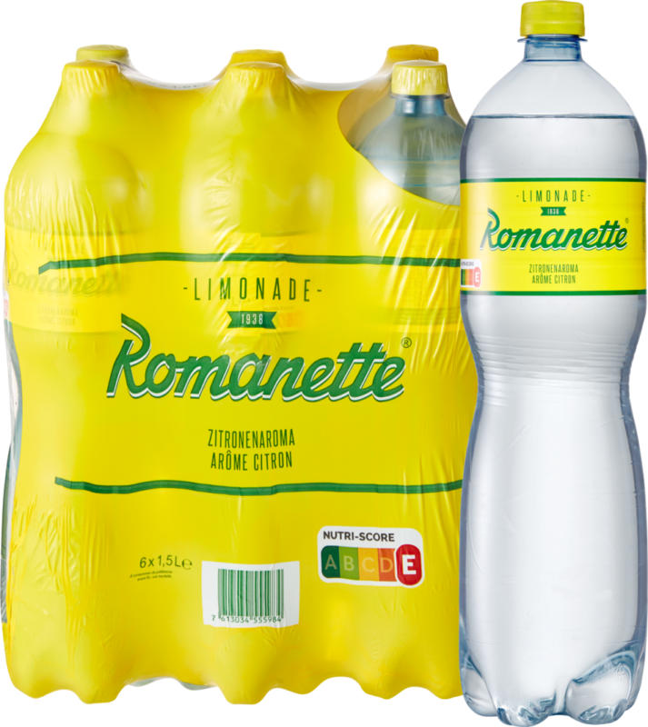 Romanette, Zitronenaroma, 6 x 1,5 Liter