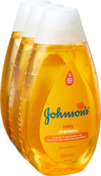 Shampooing pour bébé Johnson’s, 3 x 300 ml