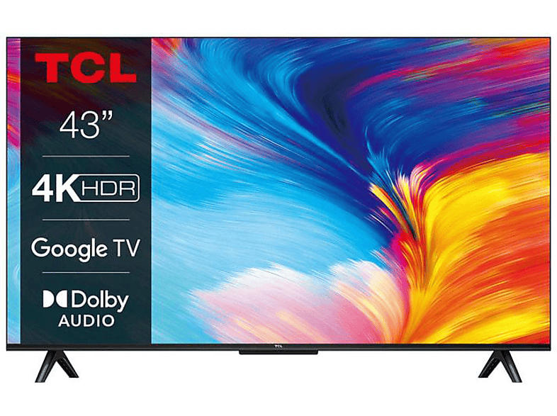 TCL 43P635 (LED-Fernseher, 108 cm/ 43 Zoll, 4K UHD, Android TV, Google Smart-TV, HDR10, Metallgehäuse); LED TV mit 5 Jahre Geräteschutz