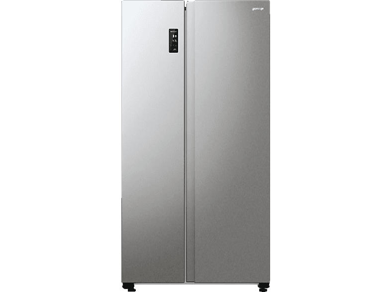 Gorenje NRR9185EAXL Advanced Line Side-by-Side, Kühl- und Gefrierkombination (550 l, E, 1786 mm hoch, No Frost (verminderte Eisbildung), Edelstahl)