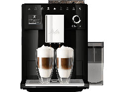 Melitta F63/0-102 Kaffeevollautomat (Schwarz, Stahl-Kegelmahlwerk, 15 bar, externer Milchbehälter)