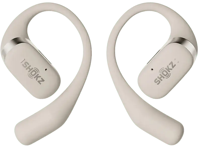 Shokz OpenFit Sport Kopfhörer, Beige