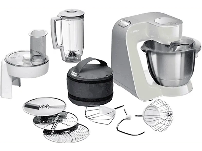Bosch MUM58L20 Creation Line Küchenmaschine Mineral Grey (Rührschüsselkapazität: 3,9 l, 1000 Watt)