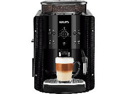 Krups EA 8108 Arabica Picto Kaffeevollautomat (Schwarz, Verstellbares Metall-Kegelmahlwerk , 15 bar, Dampfdüse)