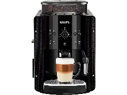 Krups EA 8108 Arabica Picto Kaffeevollautomat (Schwarz, Verstellbares Metall-Kegelmahlwerk , 15 bar, Dampfdüse)