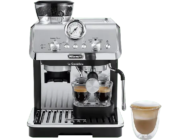 De'Longhi EC9155.MB La Specialista Arte Espressomaschine (Edelstahl/Schwarz, Kegelmahlwerk, 1300 Watt, 15 bar)