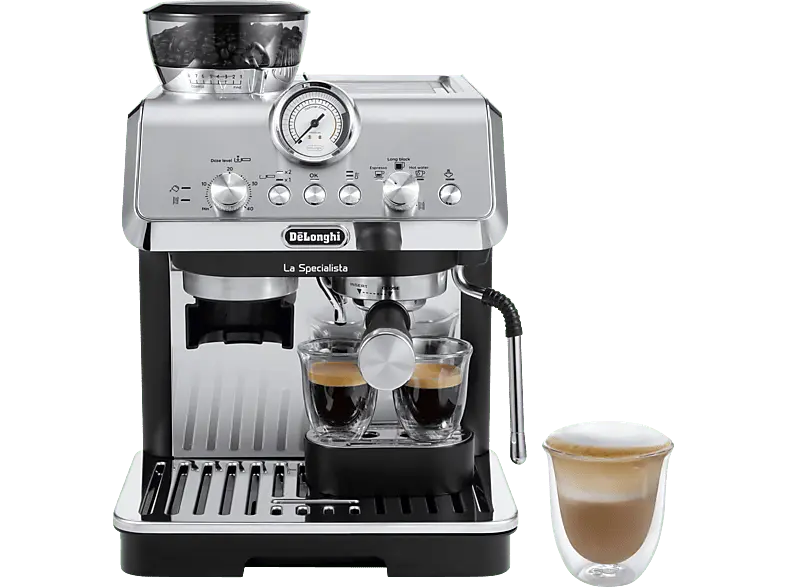 De'Longhi EC9155.MB La Specialista Arte Espressomaschine (Edelstahl/Schwarz, Kegelmahlwerk, 1300 Watt, 15 bar)