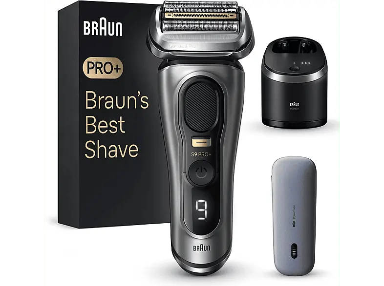 Braun Series 9 - 9575cc Elektrischer Herrenrasierer (Akkubetrieb, Noble Metal, Wet & Dry)
