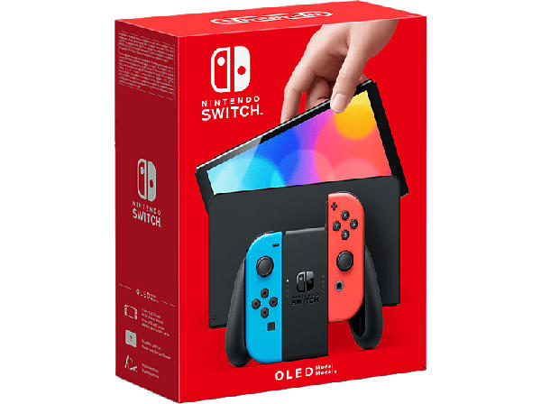 Nintendo Switch Neonrot/Neonblau (OLED Modell); Nintendo Switch OLED Modell----Spielekonsole