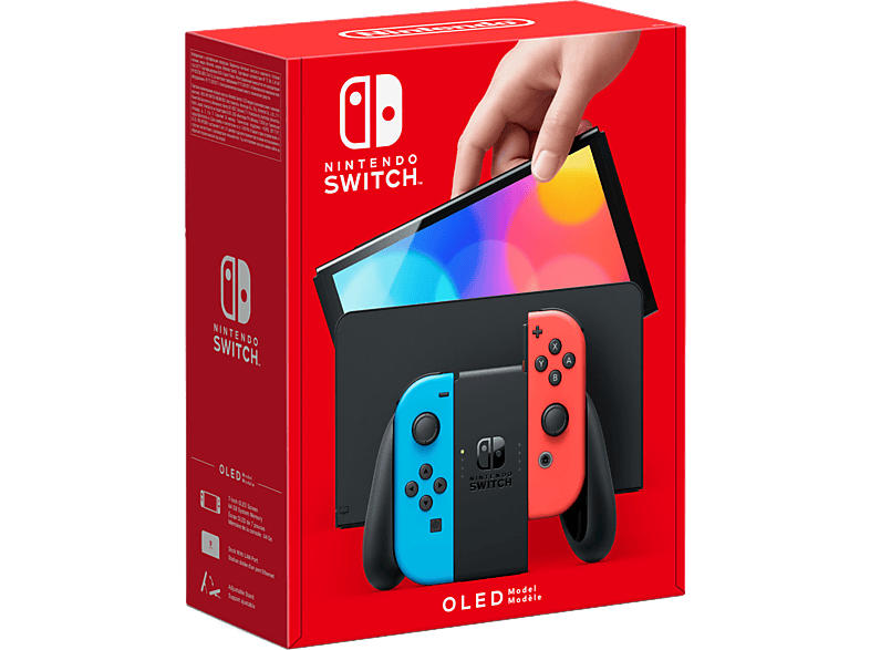 NINTENDO Switch Neonrot/blau (OLED Modell); Spielekonsole----Nintendo Switch OLED Modell