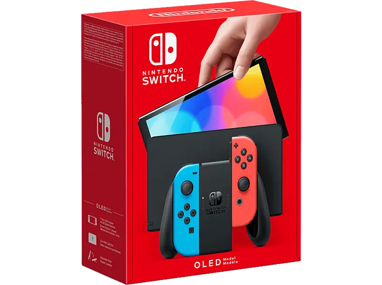 Nintendo Switch Neonrot/Neonblau (OLED Modell); Nintendo Switch OLED Modell----Spielekonsole