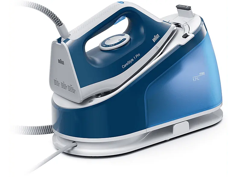 Braun IS 1512 BL CareStyle 1 Pro Dampfstation (6 bar, 2200 Watt, 1,7 l Wassertank, Blau)