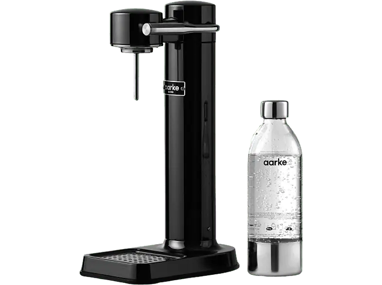 Aarke AAC3 Carbonator III Wassersprudler mit 1 Flasche , Black Chrome