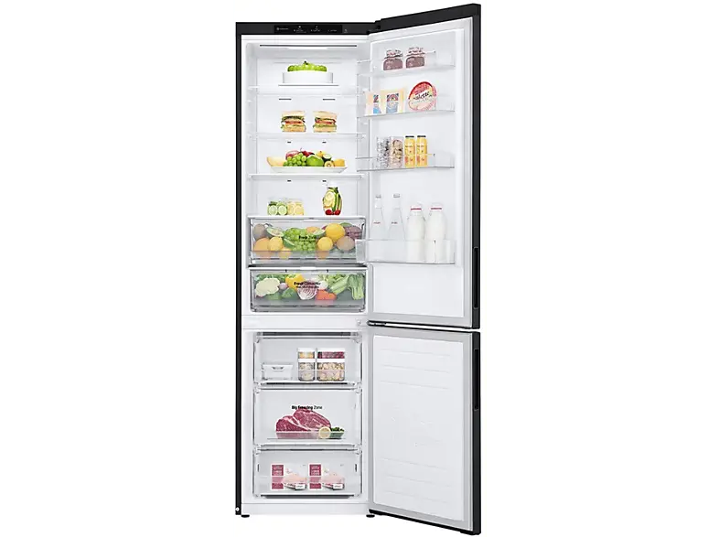 LG Electronics GBP62MCNCC1 Kühl- und Gefrierkombination (C, 384 l, 2030 mm hoch, freistehend, Matte Black)