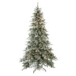POCO Einrichtungsmarkt Braunschweig Evergreen Weihnachtsbaum Fichte Frost grün PVC H/D: ca. 210x134 cm