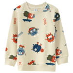 Ernsting's family Kinder Sweatshirt mit Allover-Print (Nur online) - bis 09.05.2024
