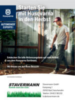 Stavermann GmbH Stavermann - Husqvarna - bis 08.10.2023