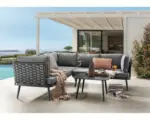 Hornbach Gartenmöbelset Rimini Sofaset Destiny Aluminium 5 Sitzer 5 teilig anthrazit
