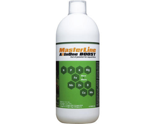 Aquariumpflanzendünger MasterLine AllinOne Boost 1000 ml Mikro- und Makronährstoff Kombidünger