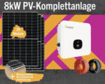 Hornbach PV-Komplettanlage 18 Module 8 kWp inkl. Hybrid-Wechselrichter und Montagematerial für Flachdach mit Aufständerung
