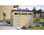 Hornbach Mülltonnenbox Karibu 238 x 88 x 143 cm natur