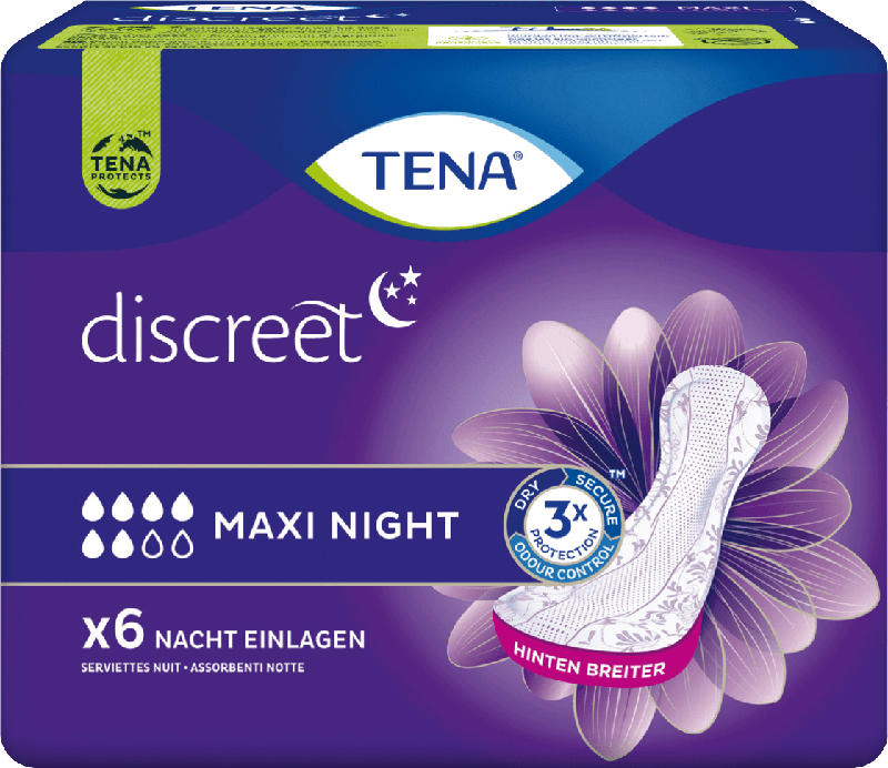 TENA discreet Einlagen Maxi Night