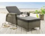 Hornbach Gartenliege Destiny Casa Polyrattan grau