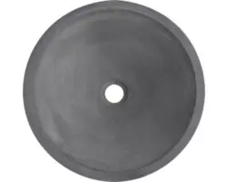 Aufsatzwaschbecken Ravano rund 40 cm Beton dunkelgrau