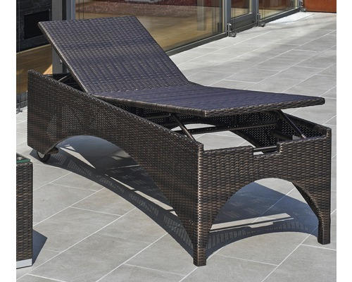 Gartenliege Destiny Bolivar High Polyrattan bronze