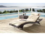 Hornbach Gartenliege Destiny Wave Polyrattan bronze