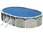 Hornbach Aufstellpool Stahlwandpool-Set Planet Pool Solo oval 500x300x120 cm inkl. Einbauskimmer Steinoptik