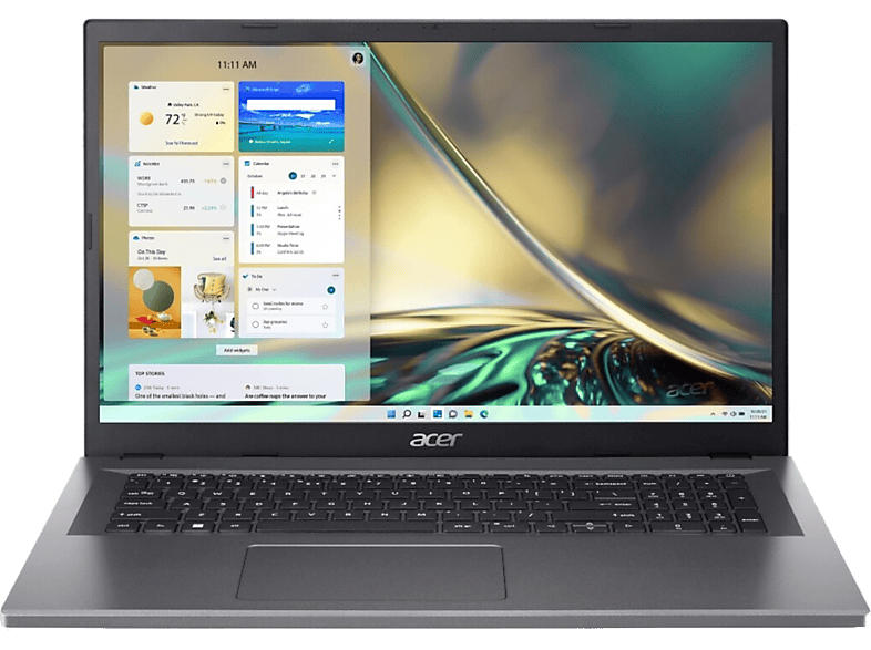 Acer Aspire A317-55P-32QU Notebook, i3-N305, 16GB RAM, 512GB SSD, 17.3 Zoll FHD, Win11 Home, Steel Gray